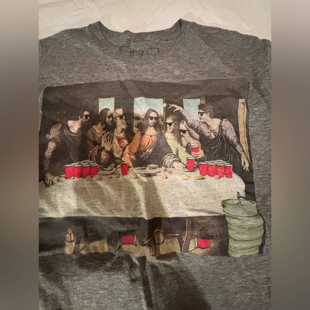 The Last Supper Beer Pong T Shirt Size Large - Picture 2 of 3